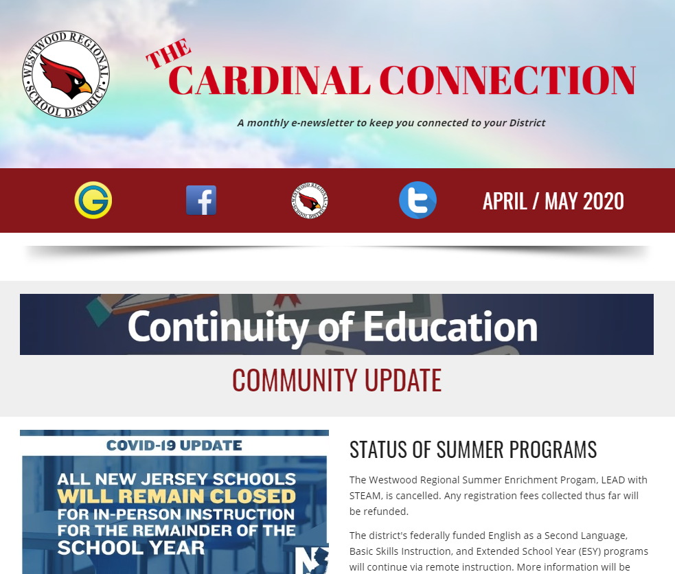 April / May Cardinal Connection