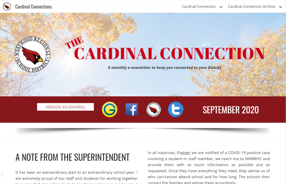 September Cardinal Connection