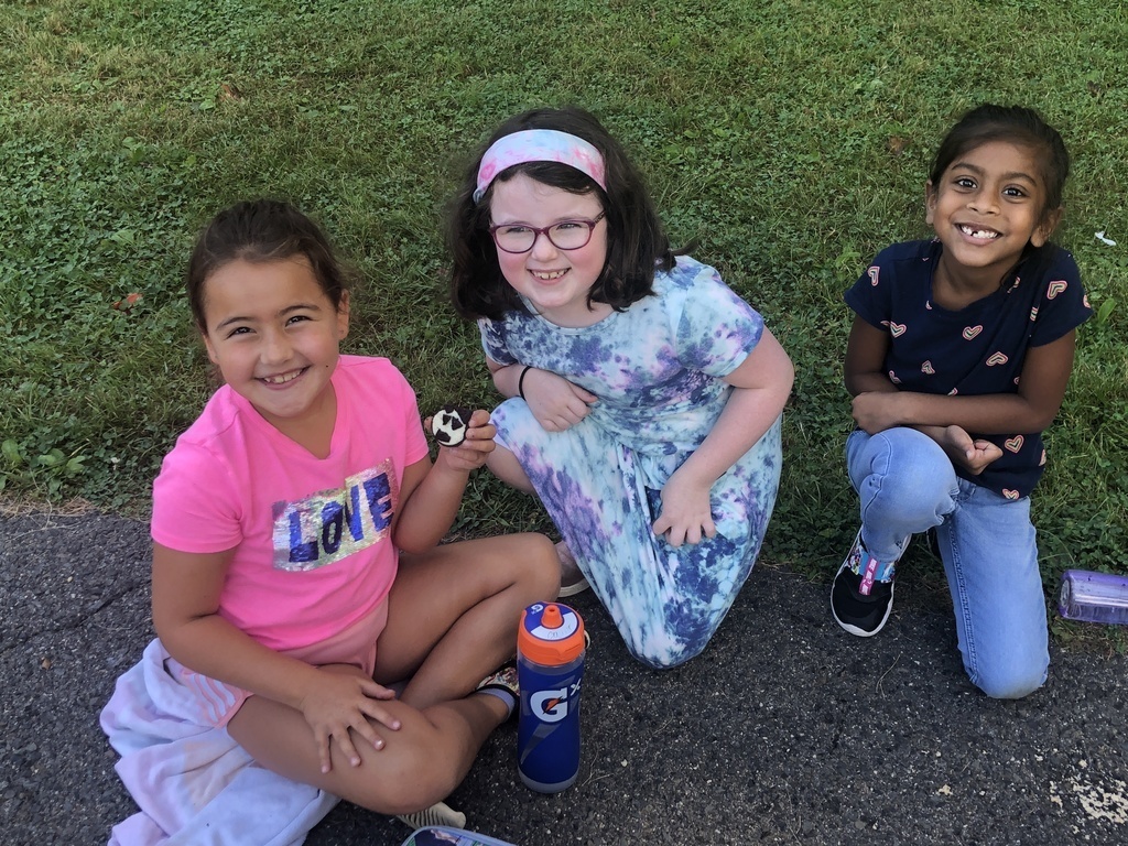 girls smiling