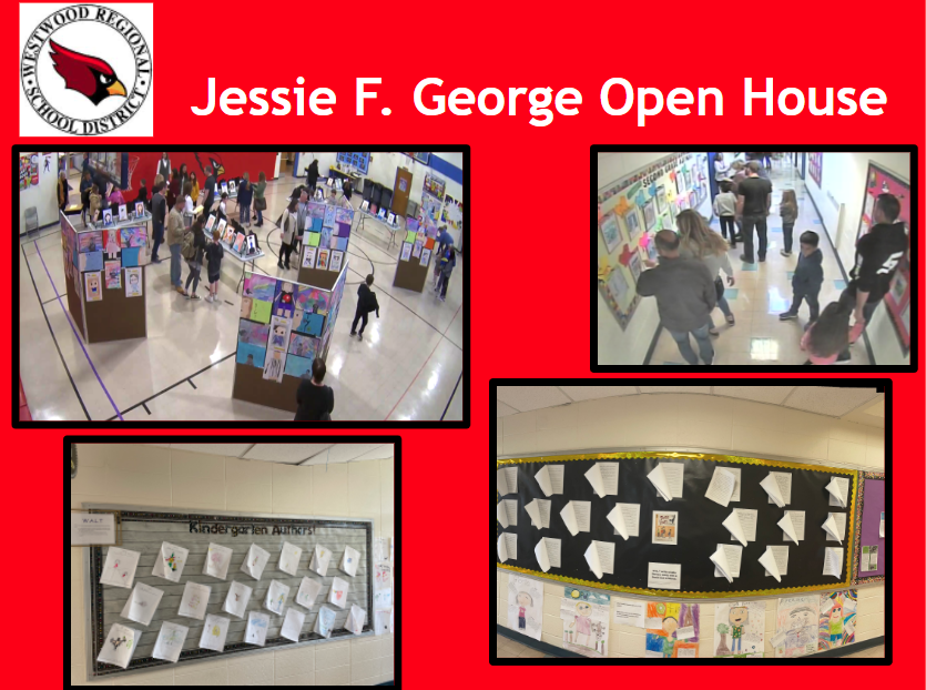 collage of pictures from open house
