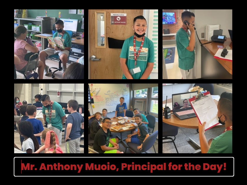 Collage of Principal for the day pictures 