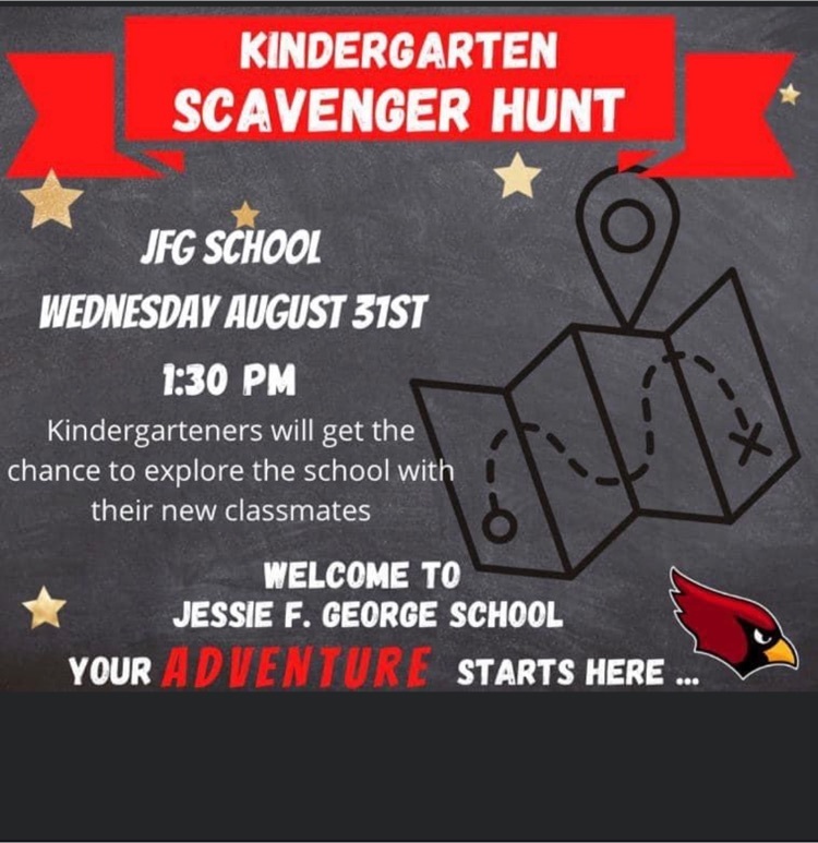 JFG Kindergarten Scavenger Hunt Information