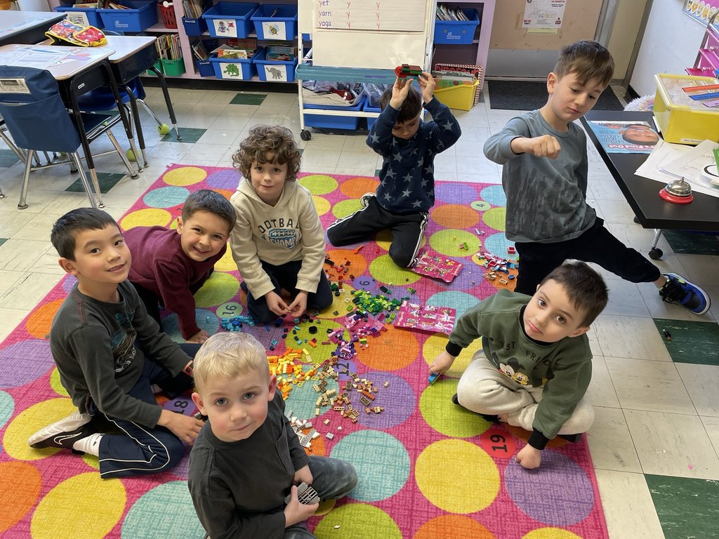 Our kindergarten students demonstrate their creativity and collaboration using legos! #JustFocusonGrowing