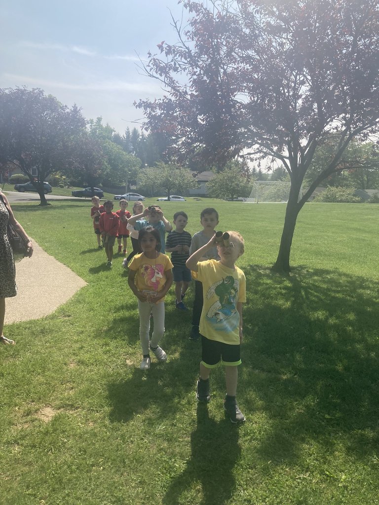 Getting our students outside to experience learning through a real-life lens opens doors to creative thinking, application, and imagination! #JustFocusonGrowing